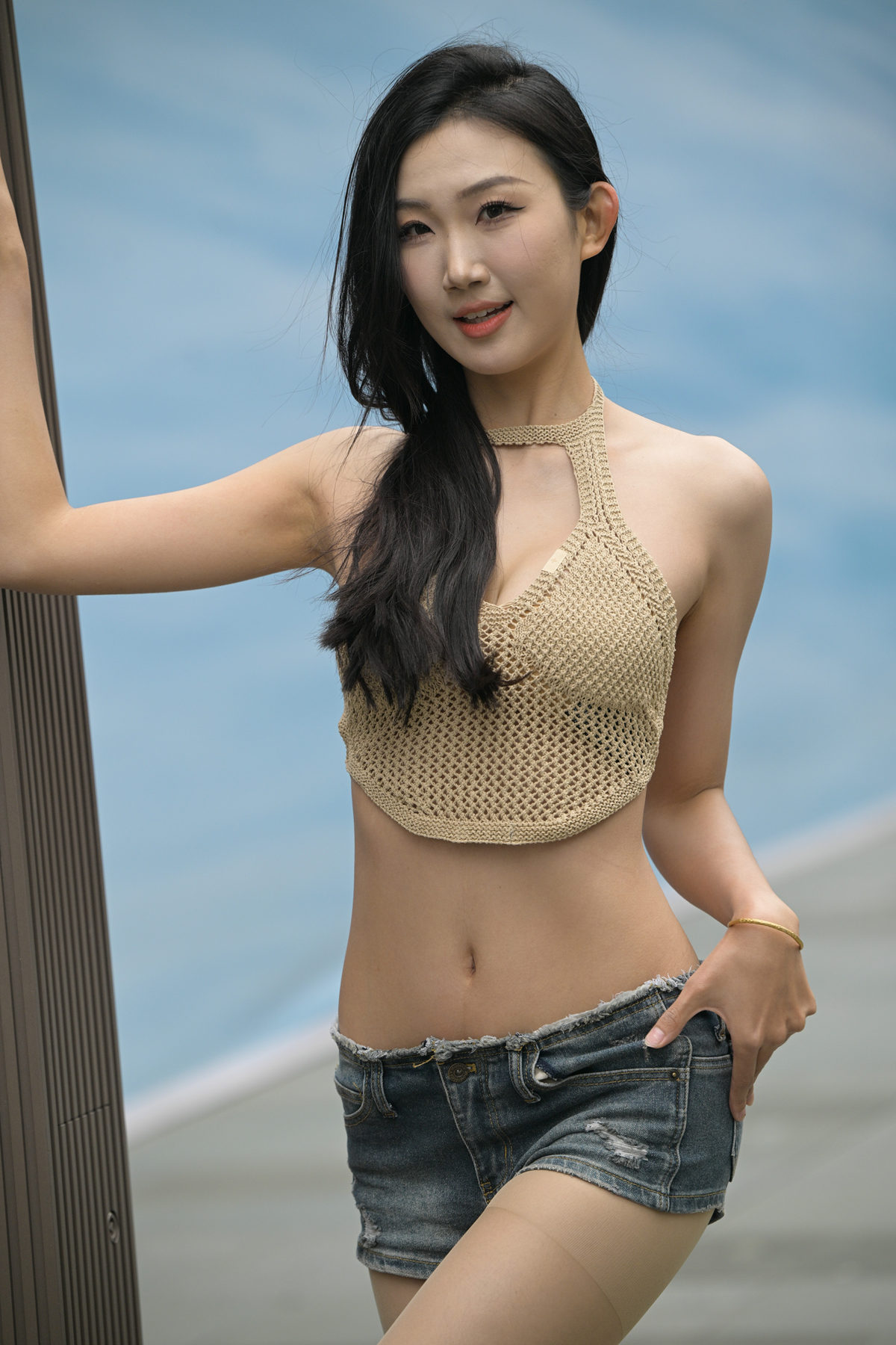 精选街拍作品 NO.2855 热裤丝袜小吊带2